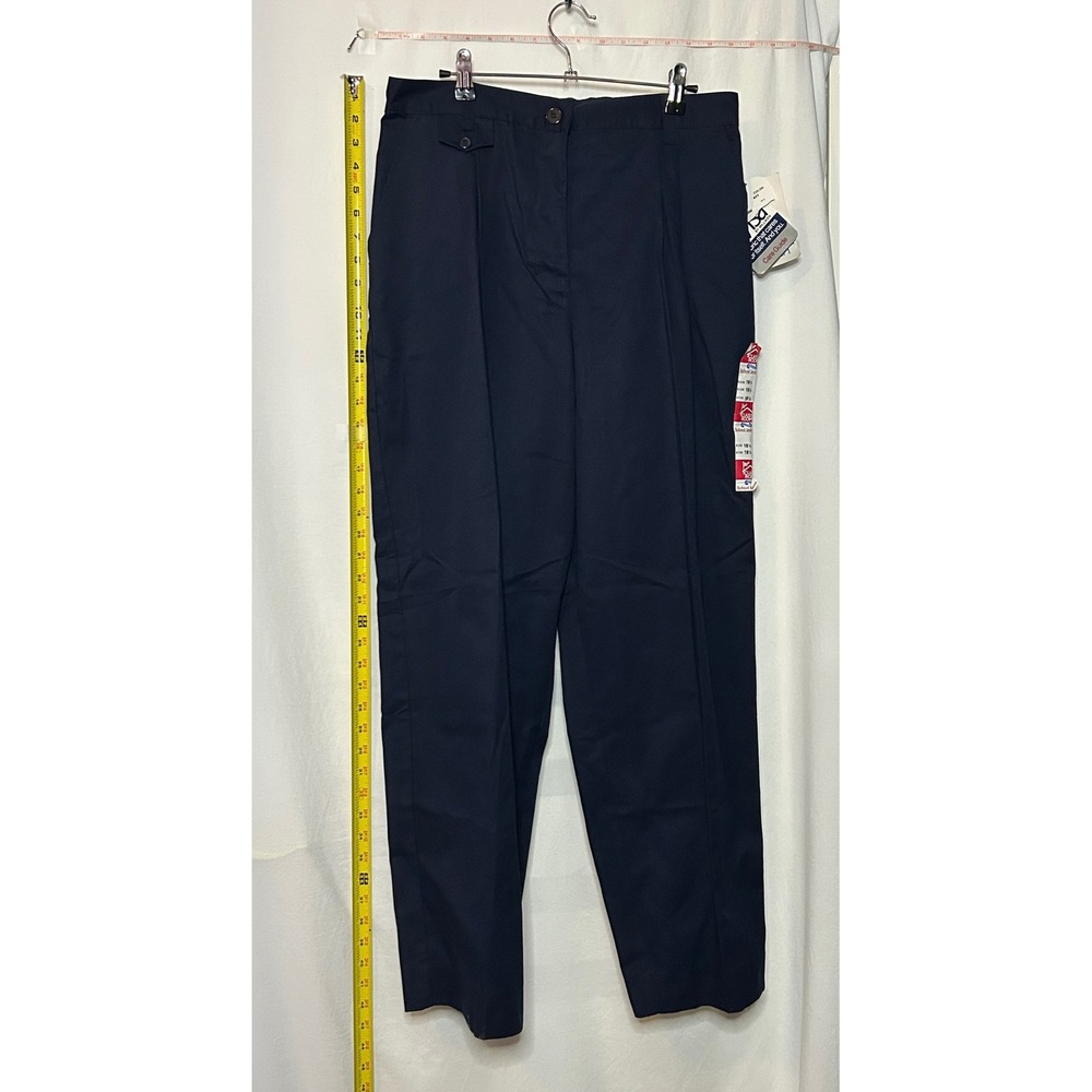 Classroom Navy Blue Pants Women's Size 18 1/2 Pleated‎ Elastic Waist